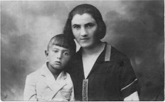 Miriam Matlovsky Bernstein and son Herschel